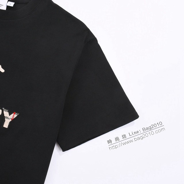 Burberry專櫃巴寶莉2023SS新款牙刷繡T恤 男女同款 tzy2806